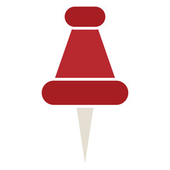 Poster - red push pin