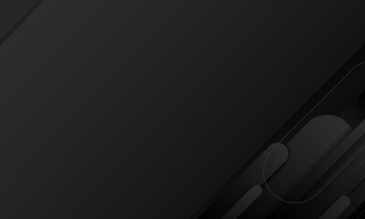 Wall Mural - abstract black shapes background design
