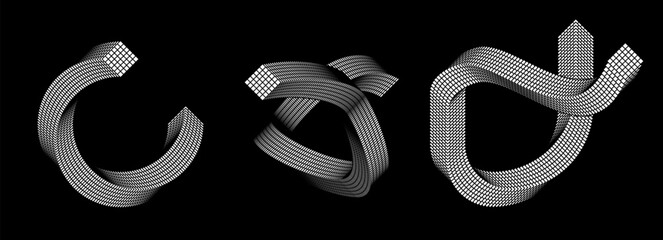 Aufkleber - Glitch and surreal elements, Retro cyberpank geometric prints. Neo brutalism, Op-art illusion. Iron Brutal Vaporwave posters, Cyberpunk aesthetic, modern graphic design. 
