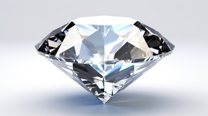 Diamond on white background