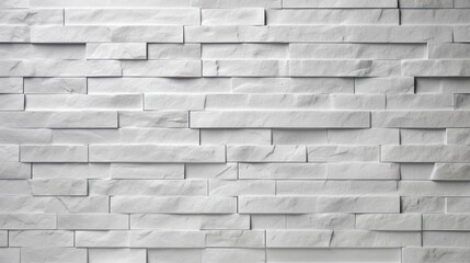 Poster - modern white brick wall texture for background