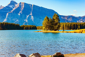 The cold emerald green water