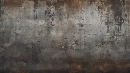 Wall Mural - Abstract background of shabby concrete wall texture with bright red paint and weathered pieces.