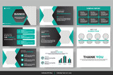 Fototapeta  - Vector corporate business presentation and business portfolio, profile design, project proposal