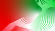 red white green flag colour gradient background abstract wavy tech lines 