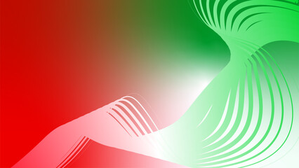 red white green flag colour gradient background abstract wavy tech lines 