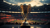Fototapeta  - the world trophy in the stadium