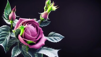 Wall Mural - rose flower opening