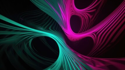 Poster - Bicolor abstract video background or intro. AI generative.
