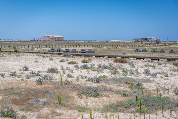 Wall Mural - View on Praia do Alto do Viso beach in Buarcos, civil parish of Figueira da Foz city, Coimbra District of Portugal