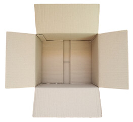 Wall Mural - open cardboard box transparent PNG