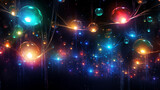 Fototapeta Pokój dzieciecy - Christmas Galactic Glow Symphony
