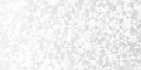 Abstract gray and white chain rough backdrop background. Abstract geometric pattern gray and white Polygon Mosaic triangle Background, business and corporate background.