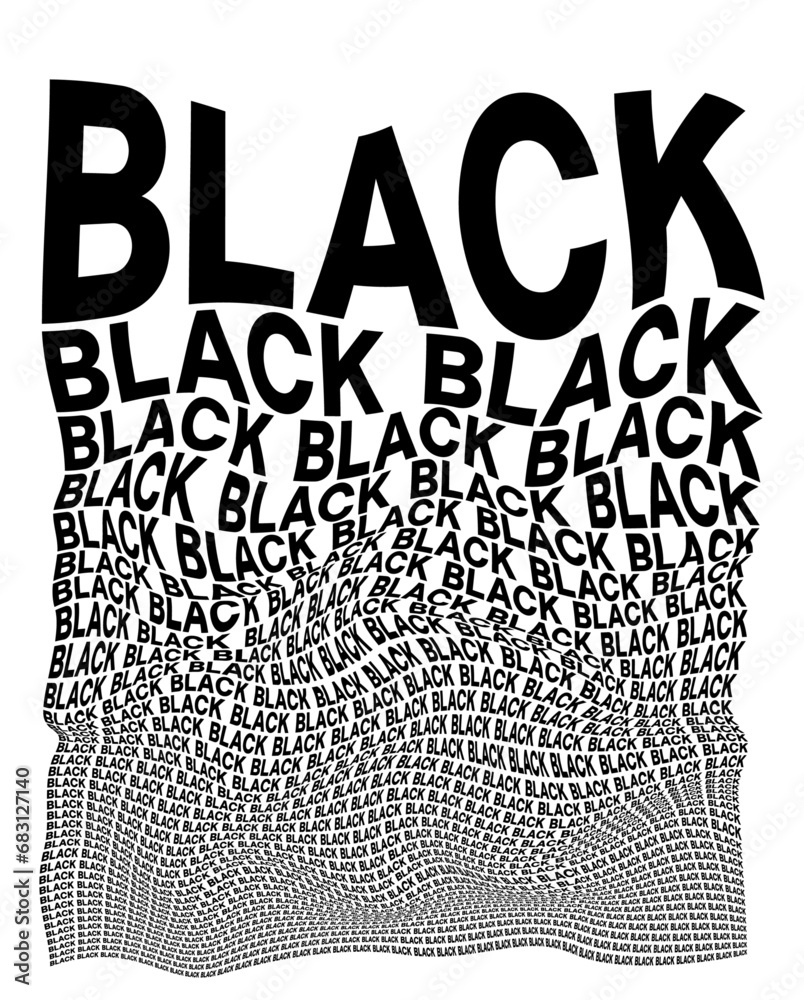 Decreasing Word Black and white distorted background composed of decreasing words ...