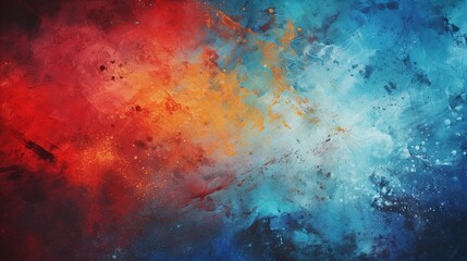 Wall Mural - abstract grunge art background texture with colorful paint splashes