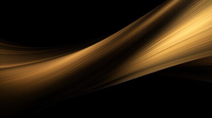 Poster - Gold soft lines tech diagonal on black background