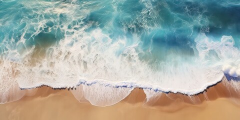  Beach, taken from a long distance and at a 90-degree angle from above.