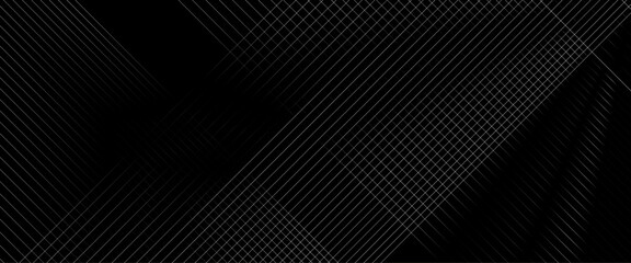 Poster - vector black abstract background with geometric shapes, minimal geometric design, futuristic concept