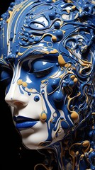 Wall Mural - venetian carnival mask