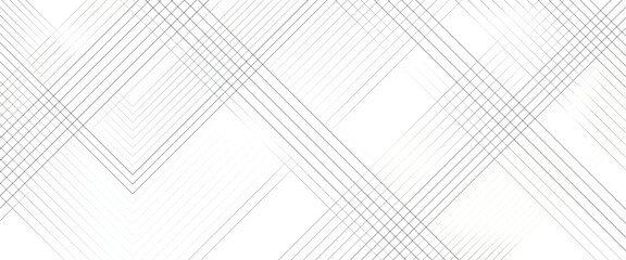 Canvas Print - Vector white geometric lines angles shapes in white and gray layers of transparent background.