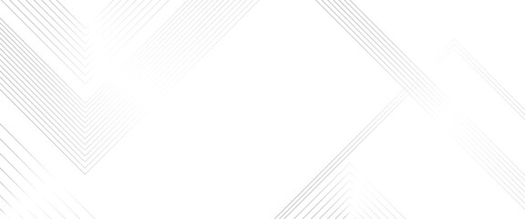 Poster - Vector white geometric lines angles shapes in white and gray layers of transparent background.