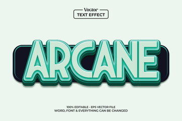 Wall Mural - modern 3d game editable text effect, modern color blue, text style effect, editable fonts vector fil