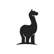 alpaca logo template Isolated. Brand Identity. Icon Abstract Vector graphic