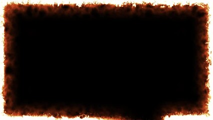 Poster - Fiery abstract rectangle. Computer generated 3d render
