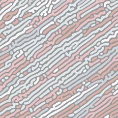 Wall Mural - Abstract background with a turing pattern design in rose gold and silver colours