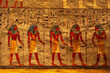 Painted walls in one of the tombs in the Valley of the Kings.