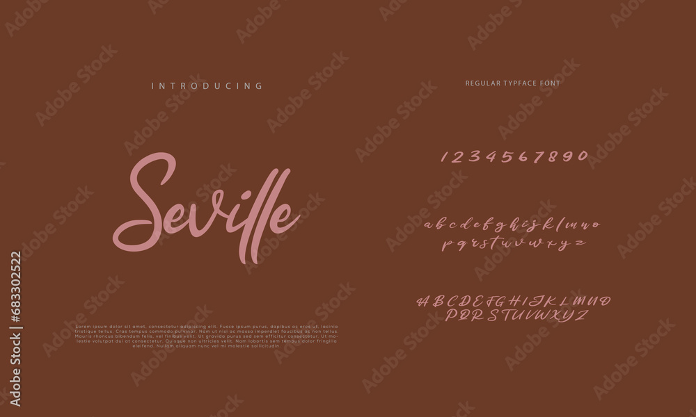 Brophy Script Handwritten Script font. Hand drawn brush style modern calligraphy ...