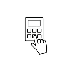 Poster - calculator icon vector calculate icon 