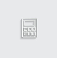 Poster - calculator icon vector calculate icon 