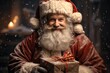 © visoot - Santa Claus in the snow with gifts.