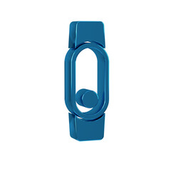 Poster - Blue Smartwatch icon isolated on transparent background.