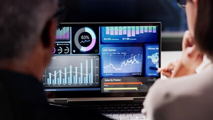 Wall Mural - Analyst's Laptop Dashboard: Reporting KPIs