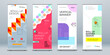 Business Roll Up Banner Set Abstract Roll up background for Presentation. Vertical rollup, x-stand, exhibition display, Retractable banner stand or flag design layout for conference, forum.