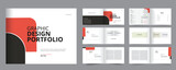 Fototapeta  - Graphic design portfolio template layout design 