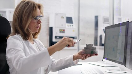 Poster - Engineer Doing 3D CAD Model Design On Computer