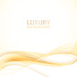 Luxury abstract background. Editable vector design with gold pattern.