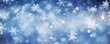 © chudo2307 - flying snowflakes close-up against blurred bokeh background, Christmas banner, copy space
