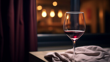 Poster - glass of red wine HD 8K wallpaper Stock Photographic Image 