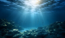 Space Background Underwater Wonders Concept