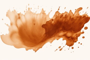 Poster - A dynamic image capturing a splash of coffee on a pristine white surface.