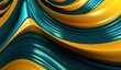 Abstract gold and teal geometric shapes, ideal for modern design and dynamic backgrounds.