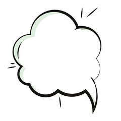 Sticker - Empty comic bubble chat Vector