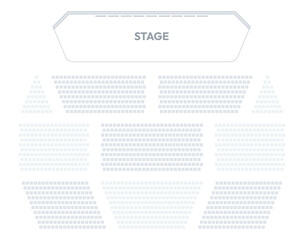 Hall seating plan. Theater auditorium with rows of seats. Concert hall with empty seats arrangement vector illustration of auditorium interior chair