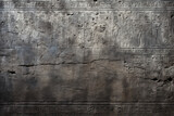Damaged dark granite wall with Ancient Egyptian hieroglyphs, hieroglyphic writing of Egypt, texture background. Inscription as artifact of past civilization. Mystery, sign, old history