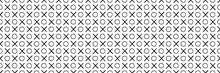 Seamless Pattern Of Circles And Crosses In Black And White
