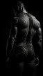 © Liana - The silhouette of a toned athlete shows a harmonious blend of strength and aesthetics, with a focus on the muscular lines of his back.